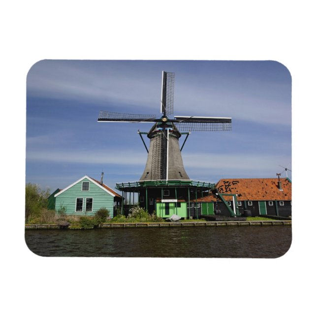 Ímã Moinho de vento, Zaanse Schans, Holanda, Países Ba (Horizontal)