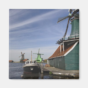 Imã Moinho de vento, Zaanse Schans, Holanda, Países Ba