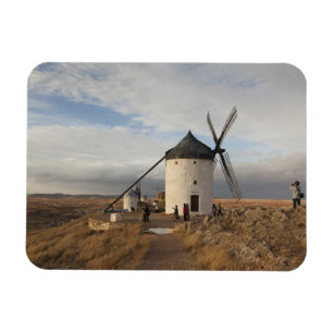 Ímã Moinhos de vento antigos de La Mancha, com visitan