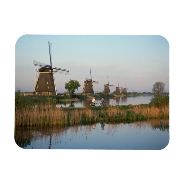 Ímã Moinhos de vento, Kinderdijk, Holanda (Horizontal)