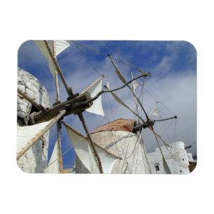 Ímã Moinhos de vento velhos Olympos Karpathos, piscina