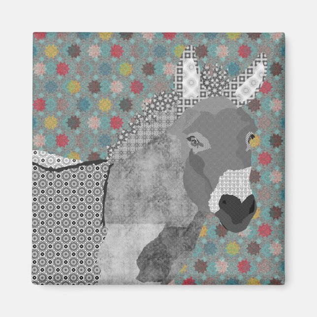 Imã Moisés Black & White Art Magnet (Frente)