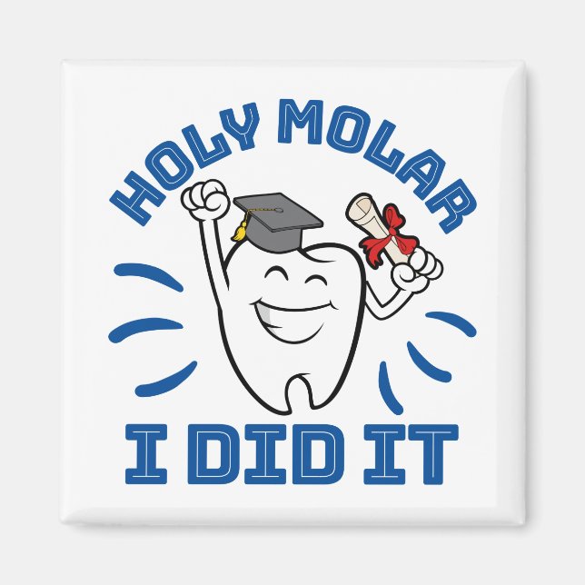 Imã Molar Sagrado Eu Consegui Graduação de Dentista RD (Frente)