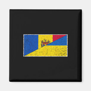Imã Moldávia Bandeira da Ucrânia Orgulho Moldavo Ucran