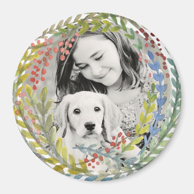 Imã Moldura de Feriado em Água (Frente)