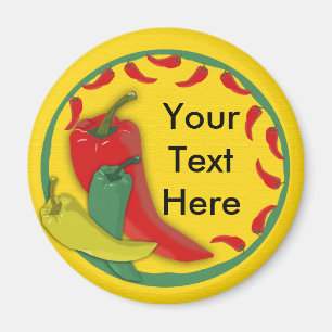 Imã Moldura do Círculo do Grupo Pepper Chili