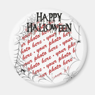Imã Molduras de Fotos de Halloween com Teias de Aranha