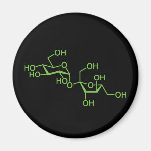 Imã Molécula de Açúcar Sacarose Diagrama Químico