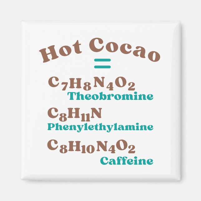 Imã Molécula de cacau quente (Frente)