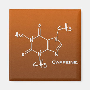 Imã Molécula de Caffiene (estrutura química)
