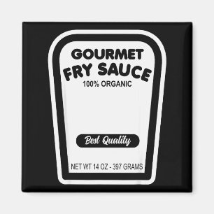 Imã Molho de Fritura Gourmet Divertido Fácil Fantasia