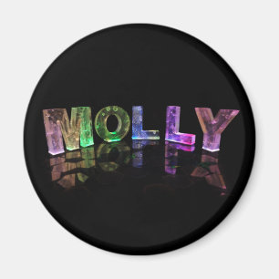 Imã Molly conhecido em 3D ilumina-se (a fotografia)