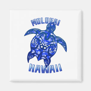 Imã Molokai Hawaii Vacinação - Tartaruga Tribal