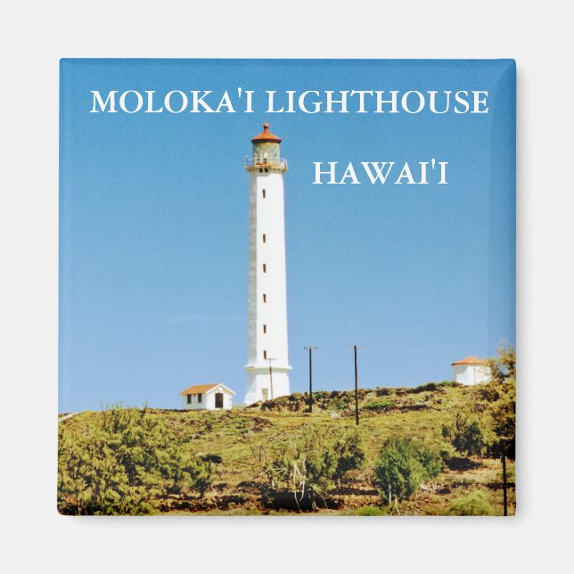 Imã Moloka'i Lighthouse, Hawai'i Magnet (Frente)