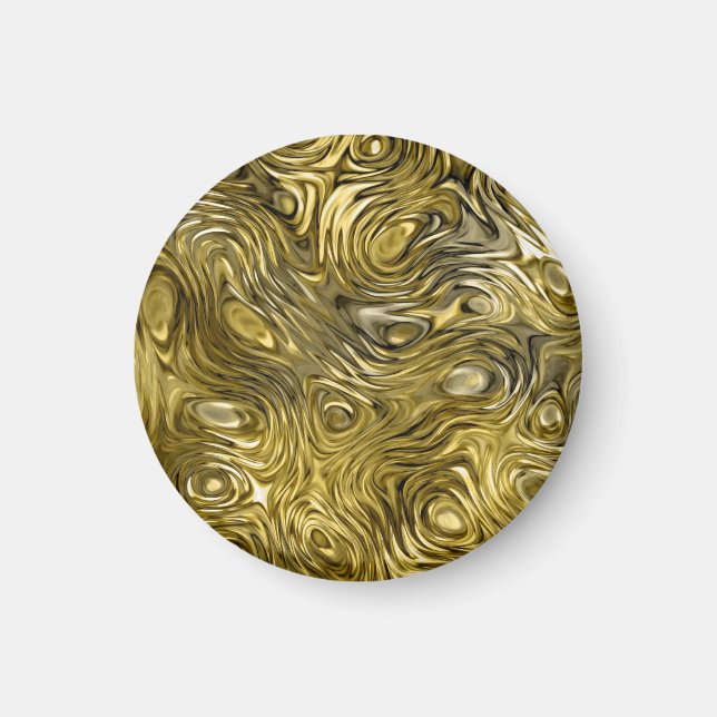 Imã Molten "Dourado" magnético redondo (Frente)