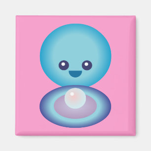 Imã Moluscos felizes de Kawaii