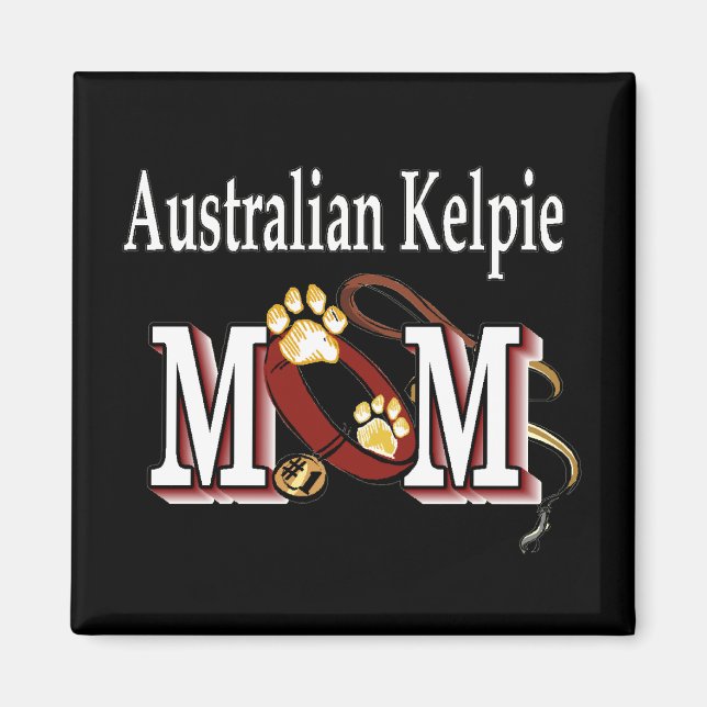 Imã MOM de Cão Kelpie australiano (Frente)