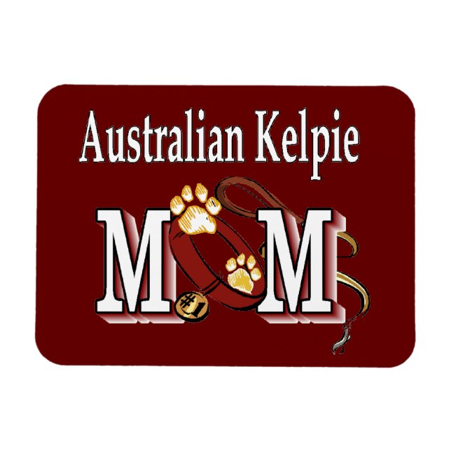 Ímã MOM de Cão Kelpie australiano (Horizontal)