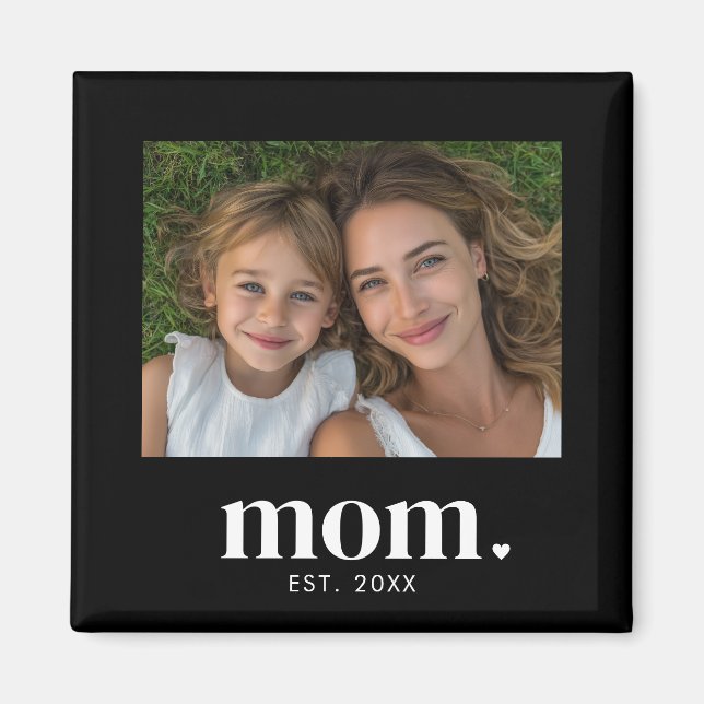 Imã Mom Established Photo Gift  (Frente)