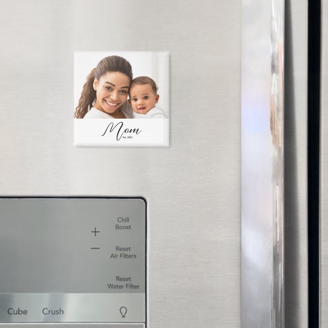 Imã Mom Established Photo Gift Magnet (In Situ (Fridge))
