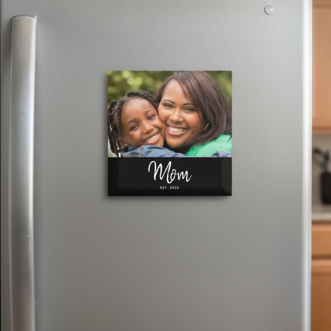 Imã  Mom Established Photo Mother's Day Magnet (Criador carregado)