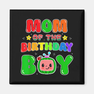 Imã Mom Of The Birthday Boy Funny Melon Family Party M