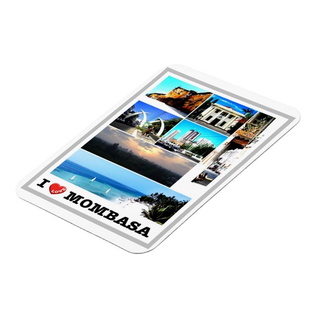 Ímã Mombasa - Quênia - Eu Amo - (Left Side)