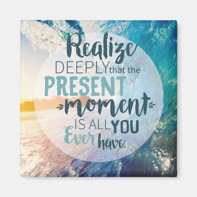 Imã Momentos Encorajando Sucesso Dicas de Vida Citam A (Frente)