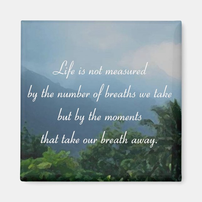 Imã Momentos Que Levam Nosso Fôlego Longe (Frente)