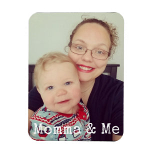 Ímã Momma personalizado & mim