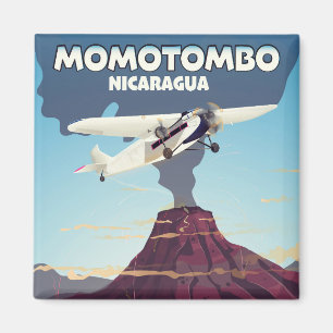 Imã Momotombo Nicaragua viagem impressão.