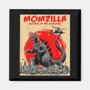 Imã Momzilla mãe de monstros retrô vintage mamãe