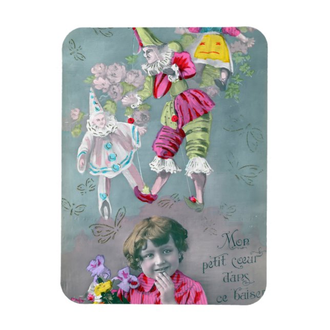 Ímã Mon petite coeur dans ce baiser (Vertical)