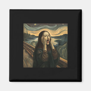 Imã Mona Lisa A Arte Da Festa De Figuras De Halloween