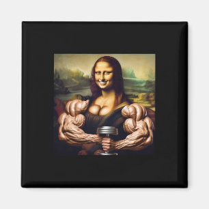 Imã Mona Lisa Bodybuilding Funny Gift 5