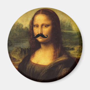 Imã Mona Lisa Com bigode