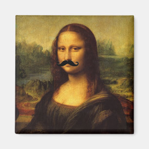 Imã Mona Lisa Com bigode