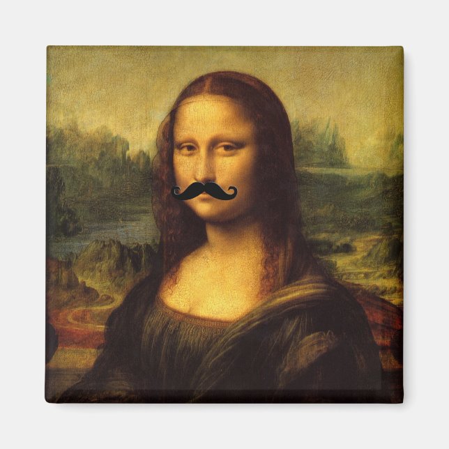 Imã Mona Lisa Com bigode (Frente)