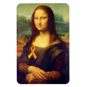 Ímã Mona Lisa Com Fita Laranja