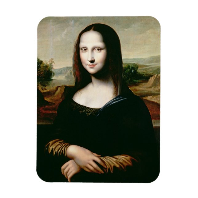 Ímã Mona Lisa, cópia da pintura de Leonardo da Vin (Vertical)