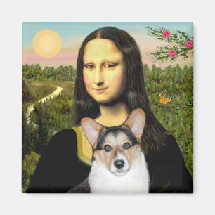 Imã Mona Lisa - Corgue Galês Tri Color 10