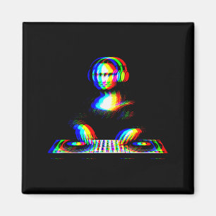 Imã Mona Lisa Engraçada Dj Varwave Techno Rave Edm Mús