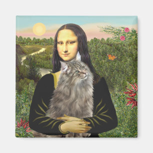 Imã Mona Lisa - Gato da Floresta Norweigan