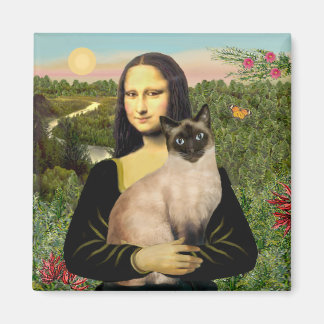 Imã Mona Lisa - Gato Siamês de Seal Point