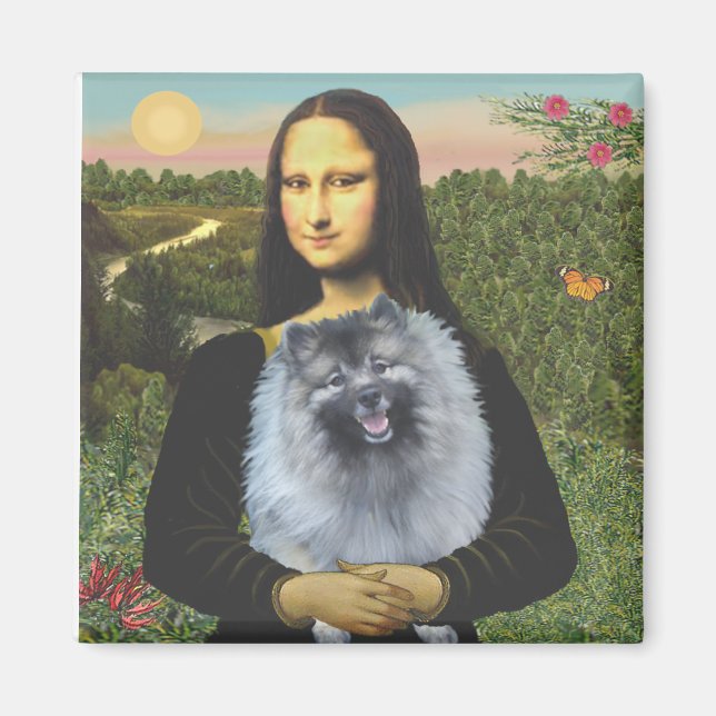 Imã Mona Lisa - Keeshond (F) (Frente)