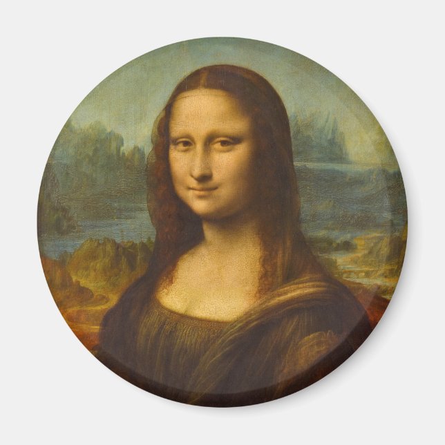 Imã Mona Lisa, La Joconde, 1503 por Leonardo da Vinci (Frente)