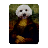 Mona Lisa Maltês Pintura De Cachorro Flexível