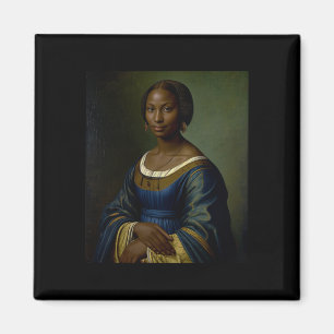 Imã Mona Lisa Negra Mês da História Negra Mulher Negra