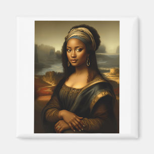 Imã Mona Lisa Preta História Negra Americana Mon