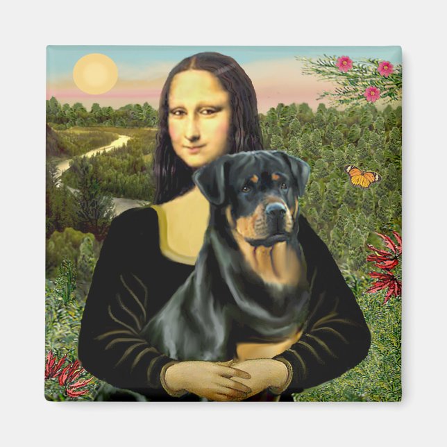 Imã Mona Lisa - Rottweiler ( nº 3) (Frente)